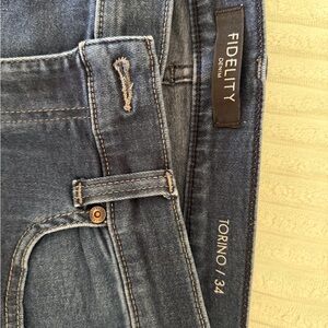 Fidelity Men's Dark Blue Slim Jeans